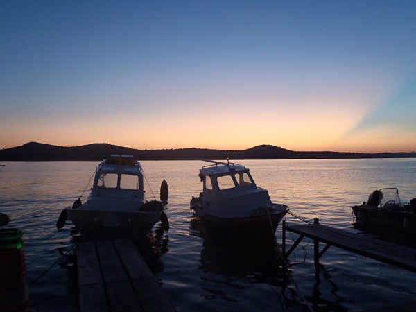 Abenddämmerung in Šibenik