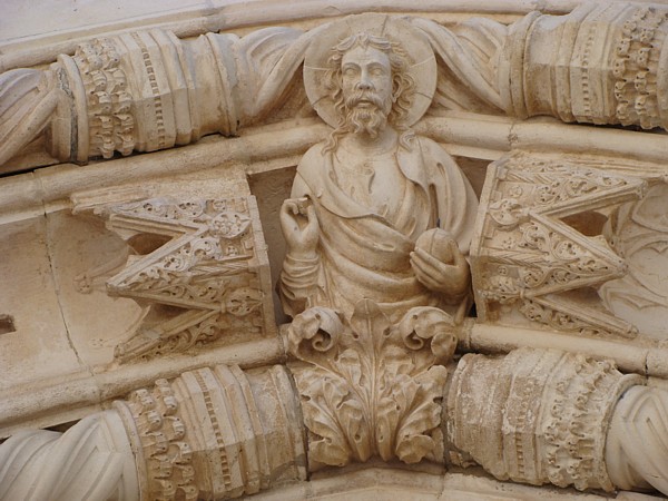 Detail am Portal der Kathedrale des Hl. Jakob in Šibenik